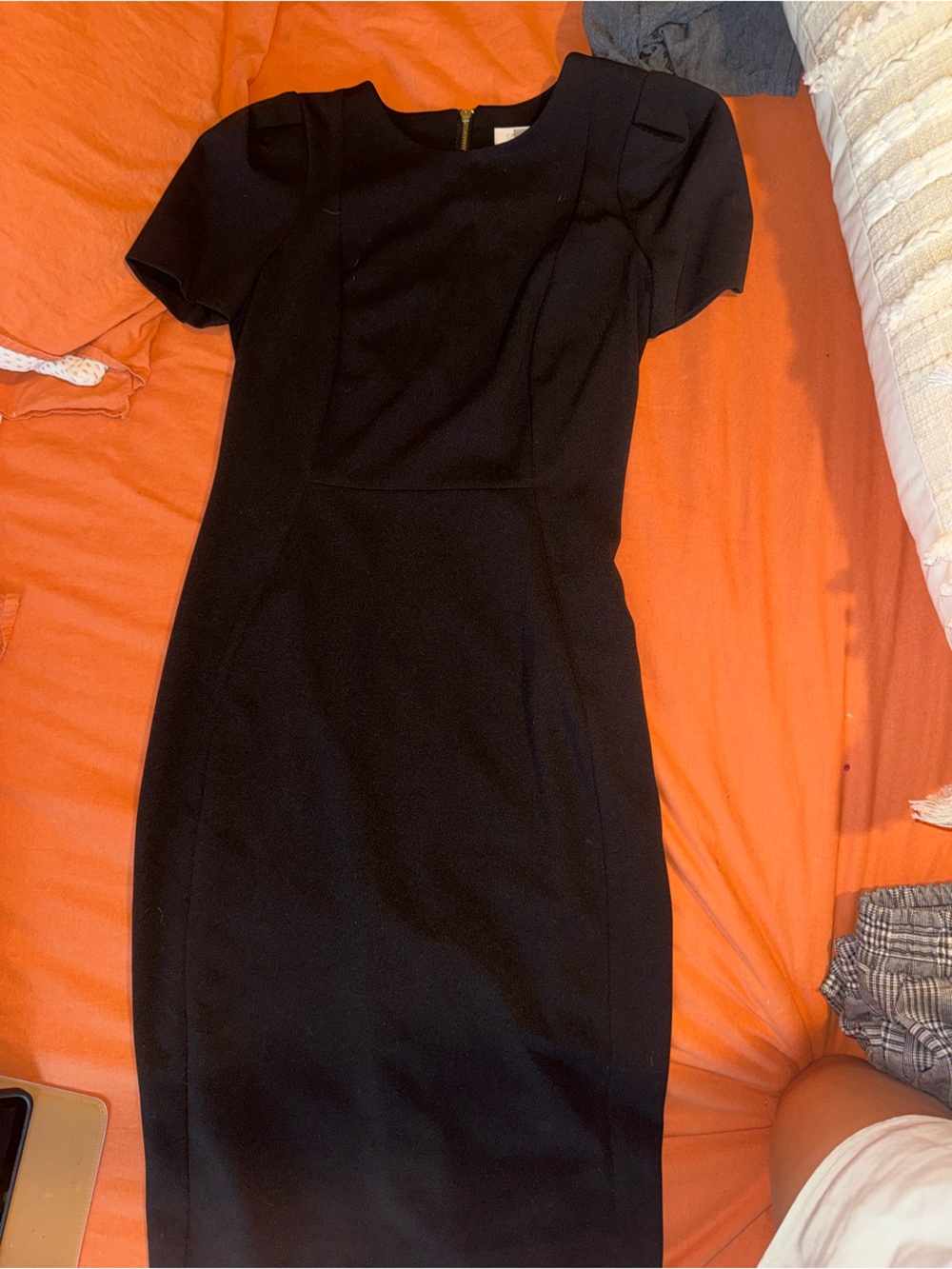 Calvin Klein Black Tailored Sheath Dress